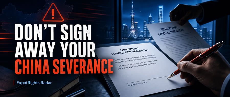 Leaving a China Job? Don't Sign Away Your Severance