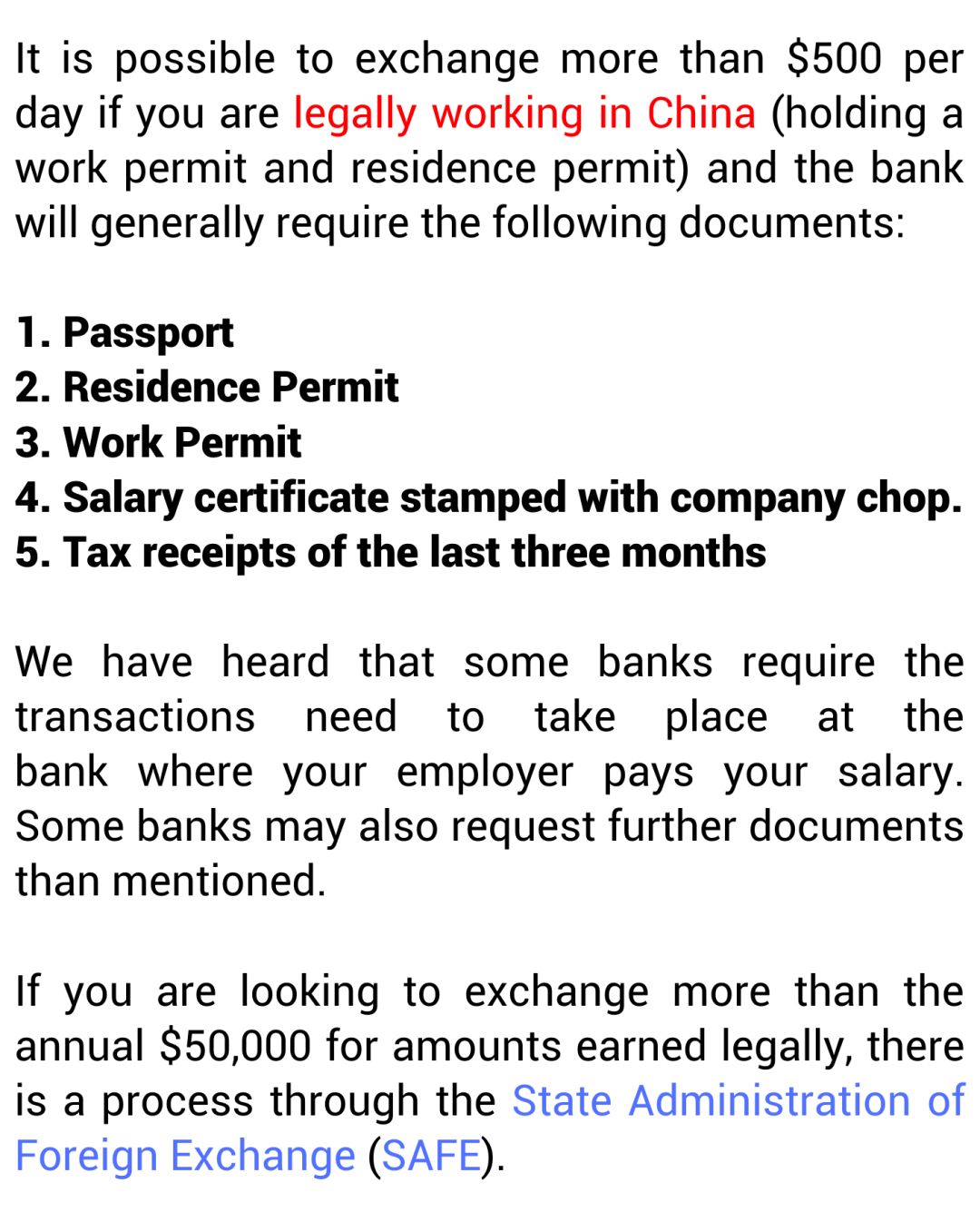 Methods To Exchange RMB To A Foreign Currency Methods To Exchange RMB To A Foreign Currency