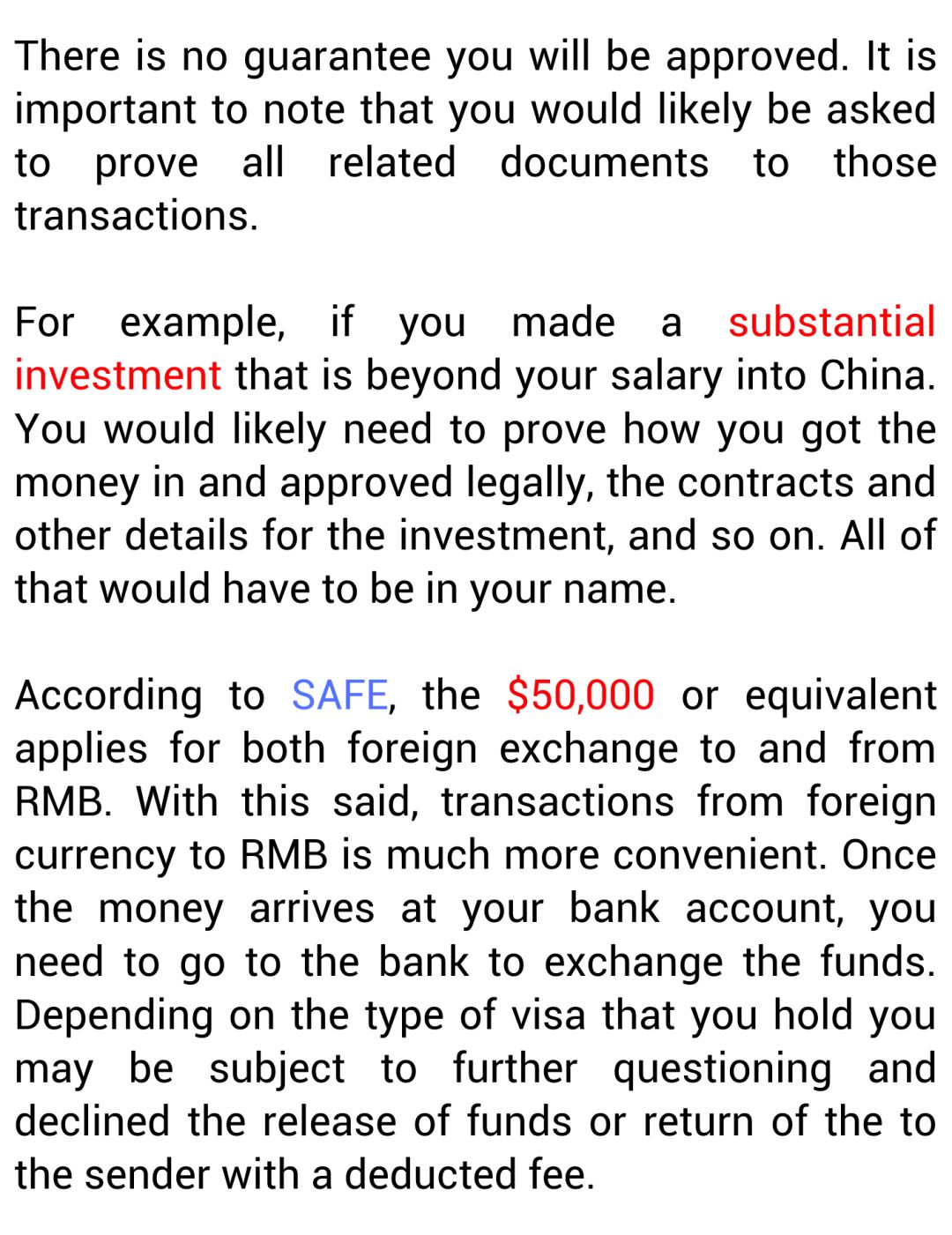 Methods To Exchange RMB To A Foreign Currency Methods To Exchange RMB To A Foreign Currency