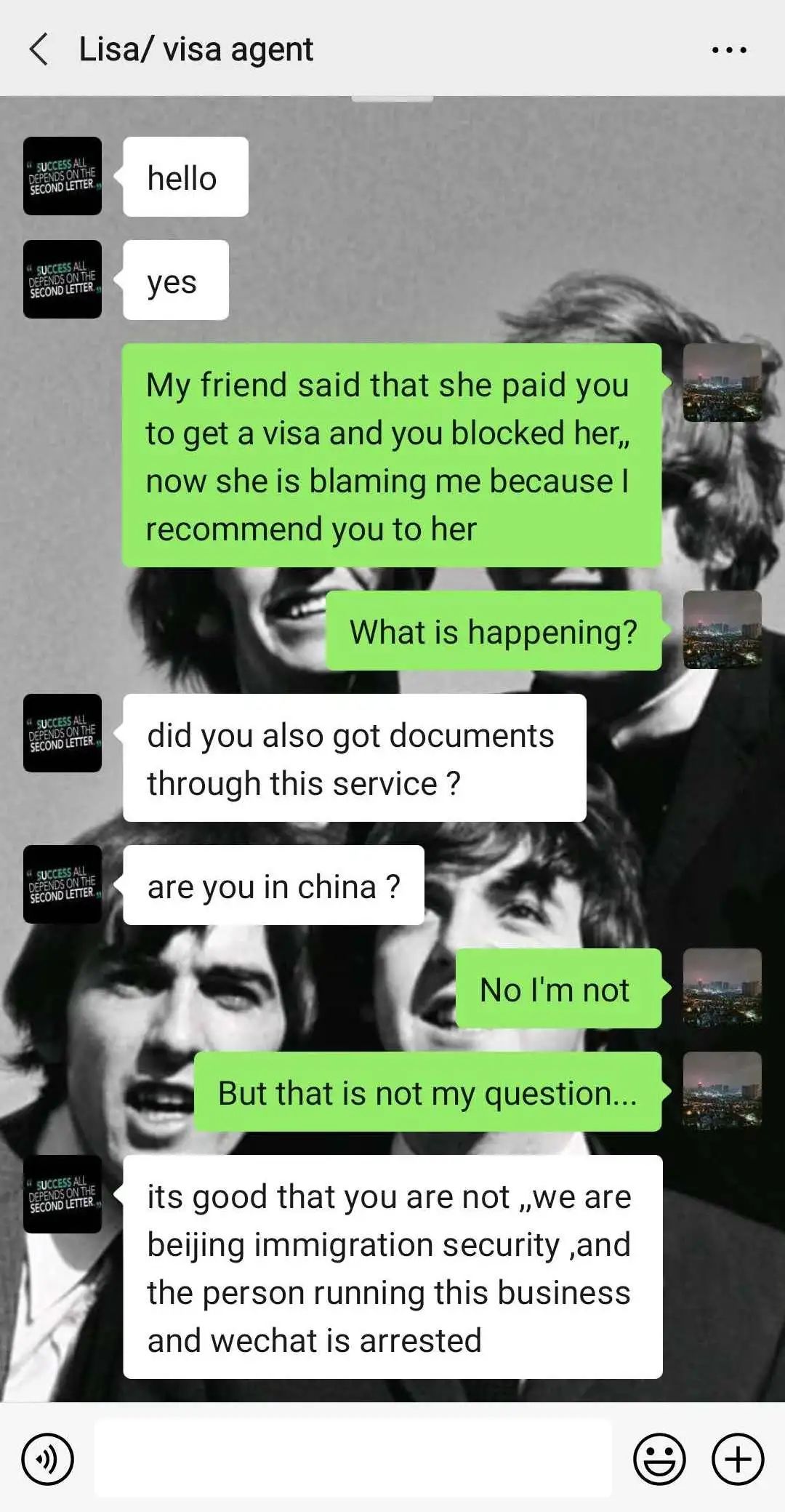 Beijing Immigration Security Caught A Visa Scammer?