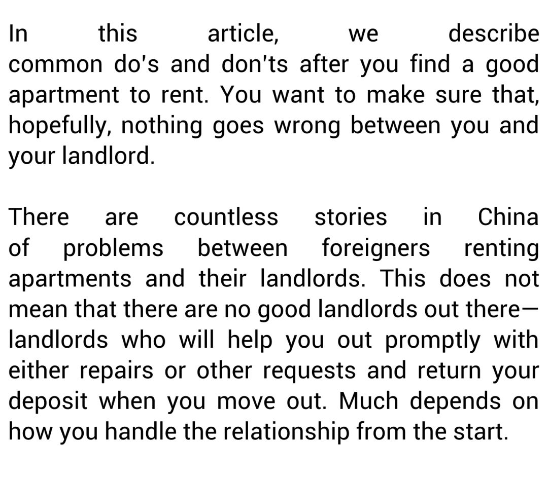 The Do's & Don'ts For Renting A House In China