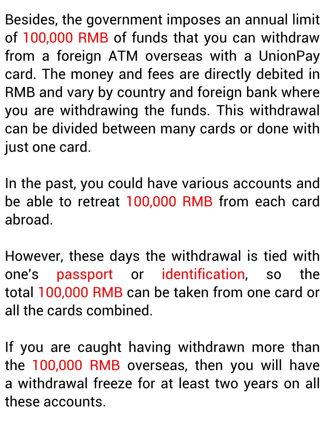 Methods To Exchange RMB To A Foreign Currency Methods To Exchange RMB To A Foreign Currency