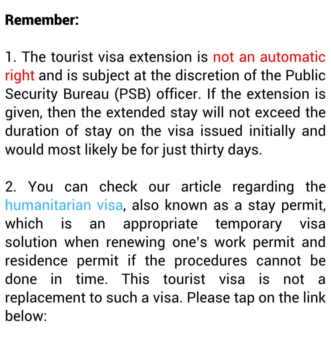 How to Apply For A Tourist Visa Extension in China